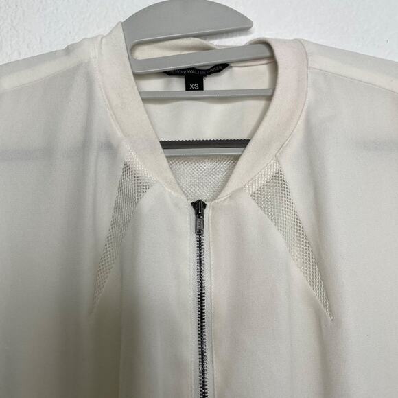 View by Walter Baker Womens Jacket Size XS White Long Sleeve Full Front Zip - Picture 9 of 16
